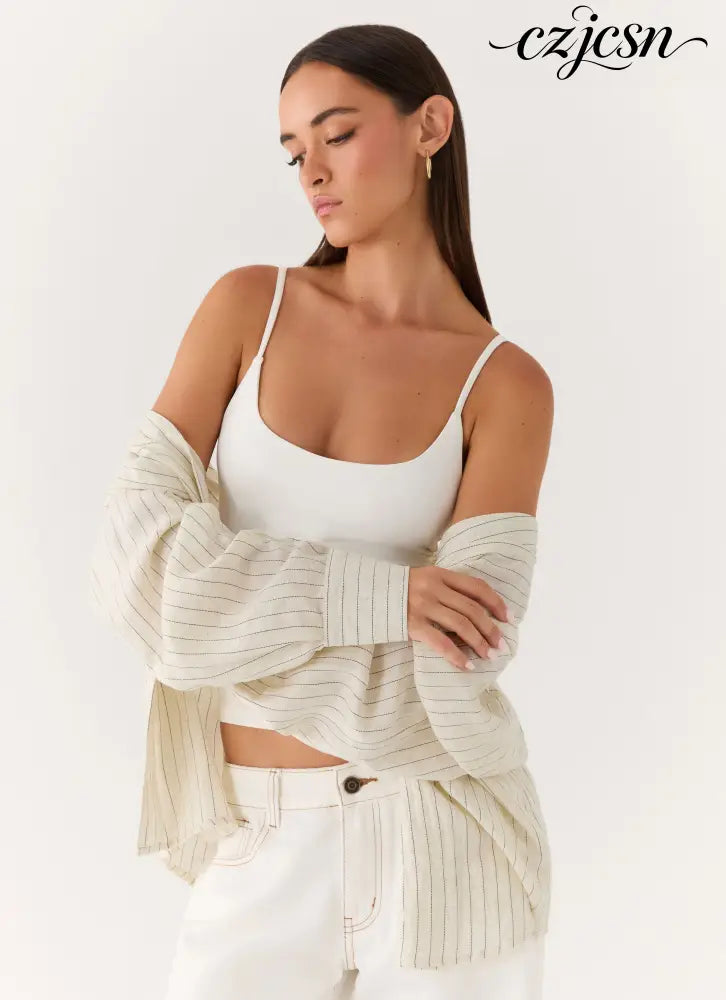 Alessio Shirt - Desert Stripe - Shirts + Blouses