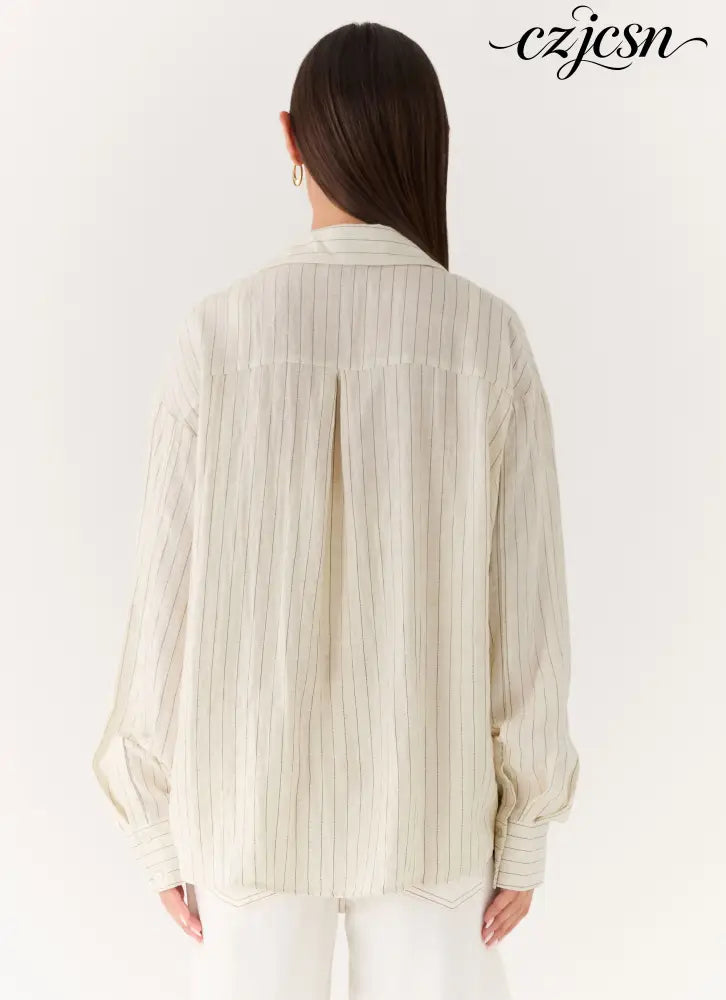 Alessio Shirt - Desert Stripe - Shirts + Blouses
