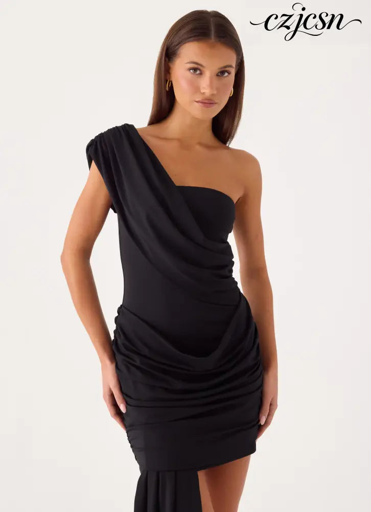 Alizee Mini Dress - Black - Mini Dresses