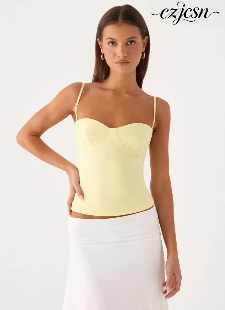 Ame Underwire Top - Yellow - Tops