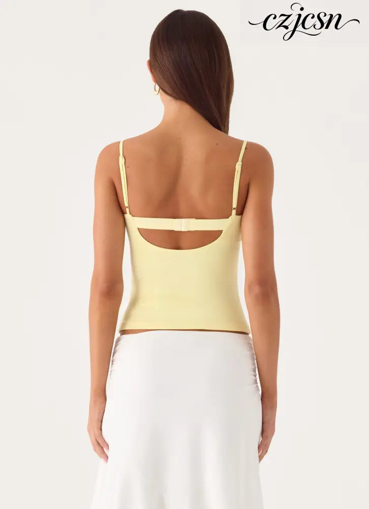 Ame Underwire Top - Yellow - Tops