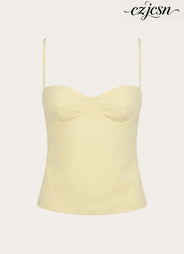 Ame Underwire Top - Yellow - Tops