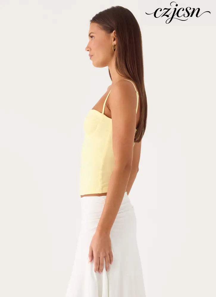 Ame Underwire Top - Yellow - Tops