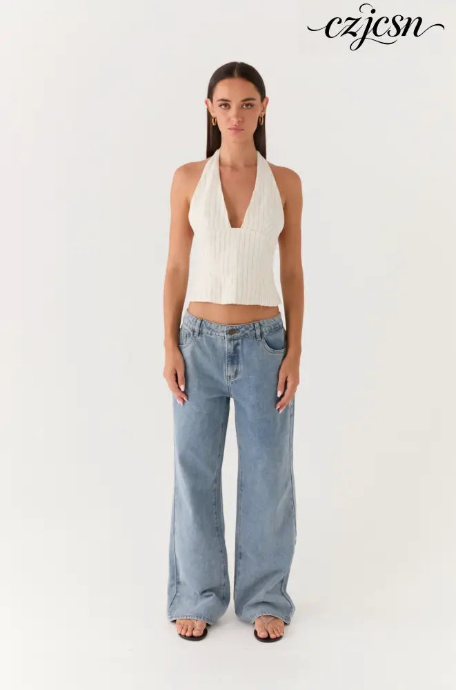 Amiera Halter Top - Desert Stripe - Halter Tops