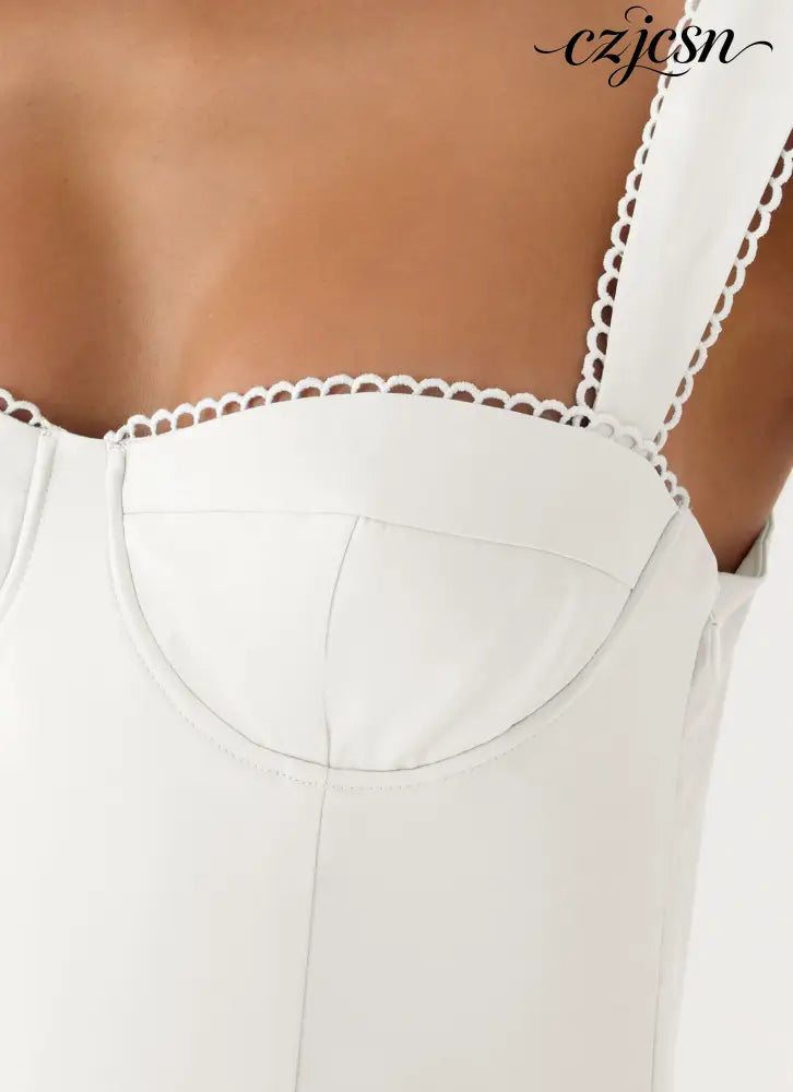Christopha Mini Dress - White - Mini-Dresses