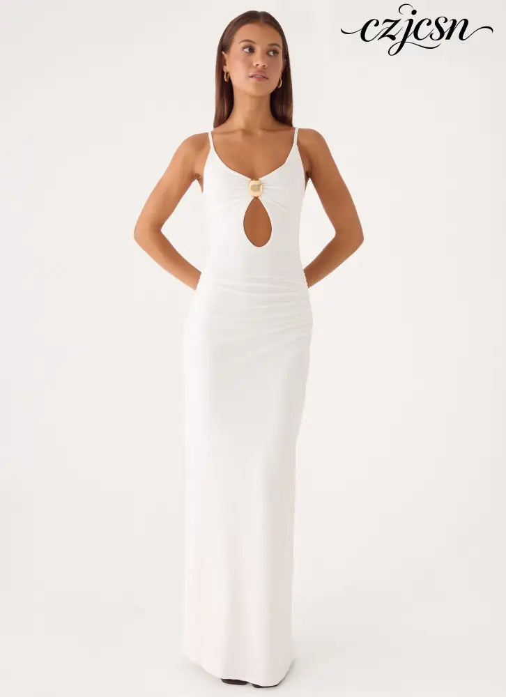 Inez Maxi Dress - White - Maxi Dresses