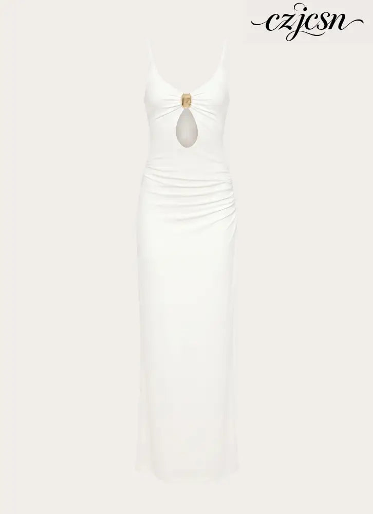 Inez Maxi Dress - White - Maxi Dresses