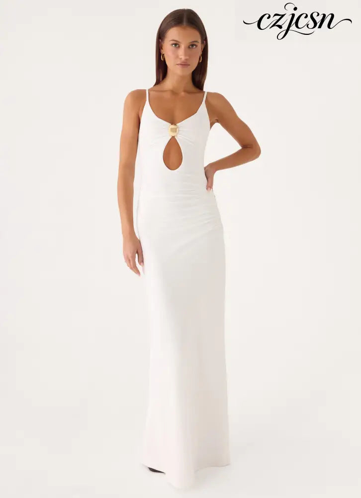 Inez Maxi Dress - White - Maxi Dresses
