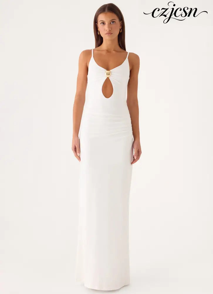 Inez Maxi Dress - White - Maxi Dresses