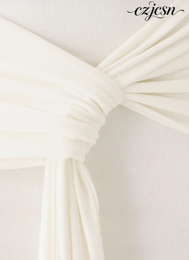 Jiliana Strapless Mini Dress - White - Mini Dresses