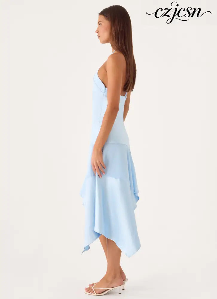 Jinli Midi Dress - Blue - Midi Dresses