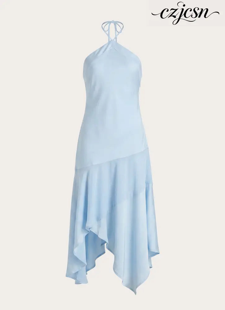 Jinli Midi Dress - Blue - Midi Dresses