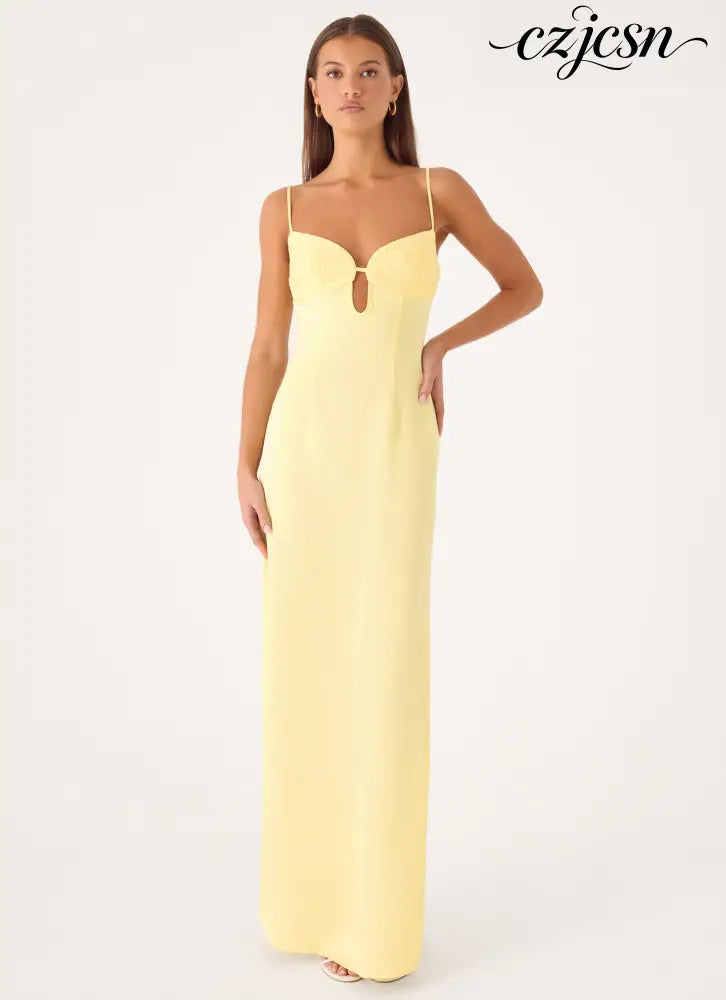 Joan Maxi Dress - Yellow - Maxi Dresses