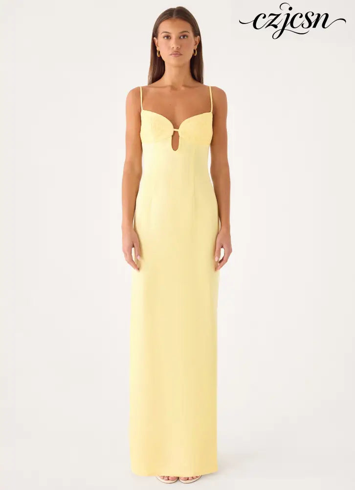 Joan Maxi Dress - Yellow - Maxi Dresses