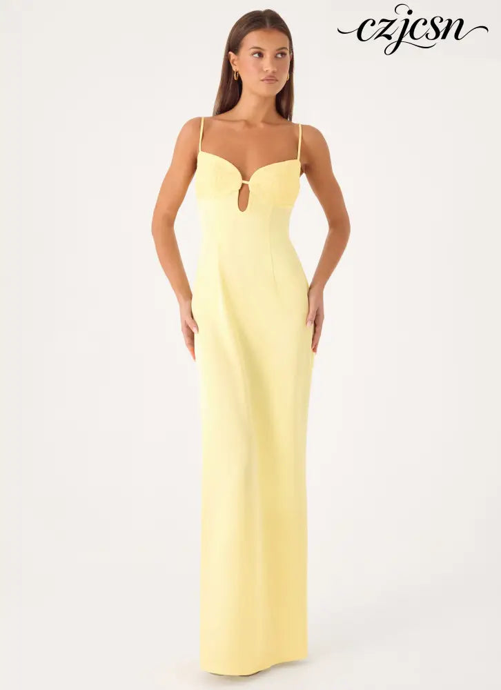 Joan Maxi Dress - Yellow - Maxi Dresses