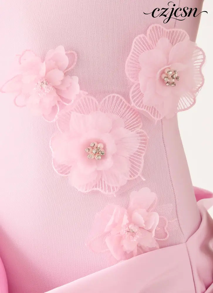 Kimana Halter Mini Dress - Pink - Mini Dresses