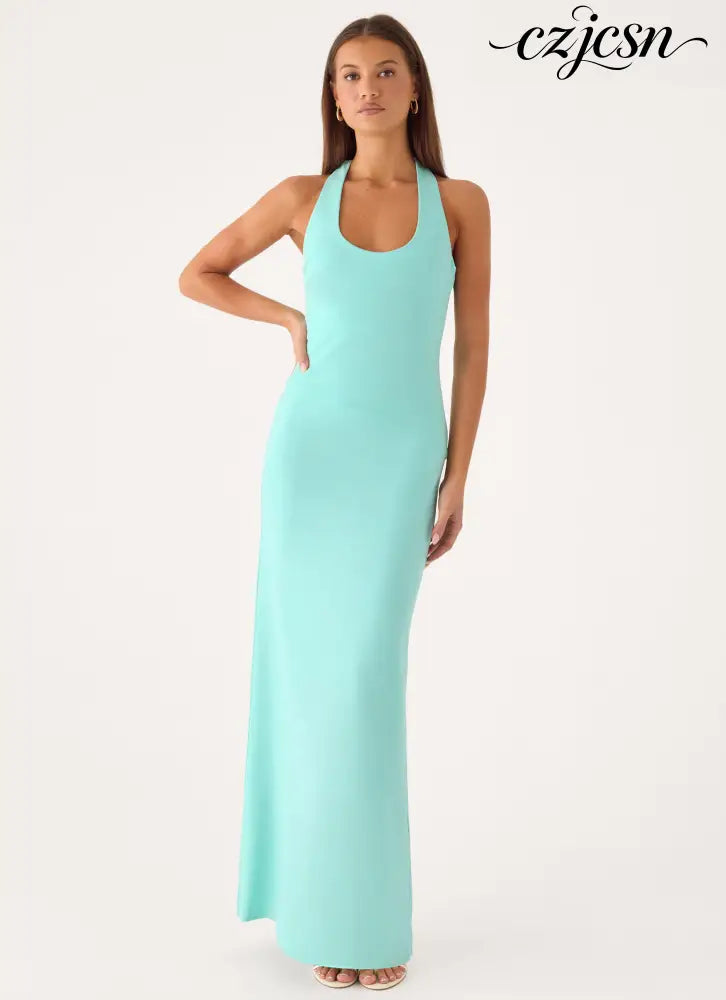 Nardin Maxi Dress - Mint - Maxi Dresses