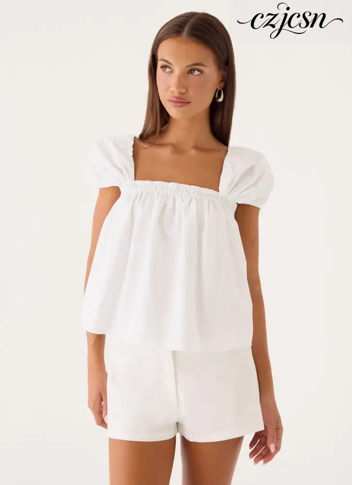 Quinton Top - White - Other Tops