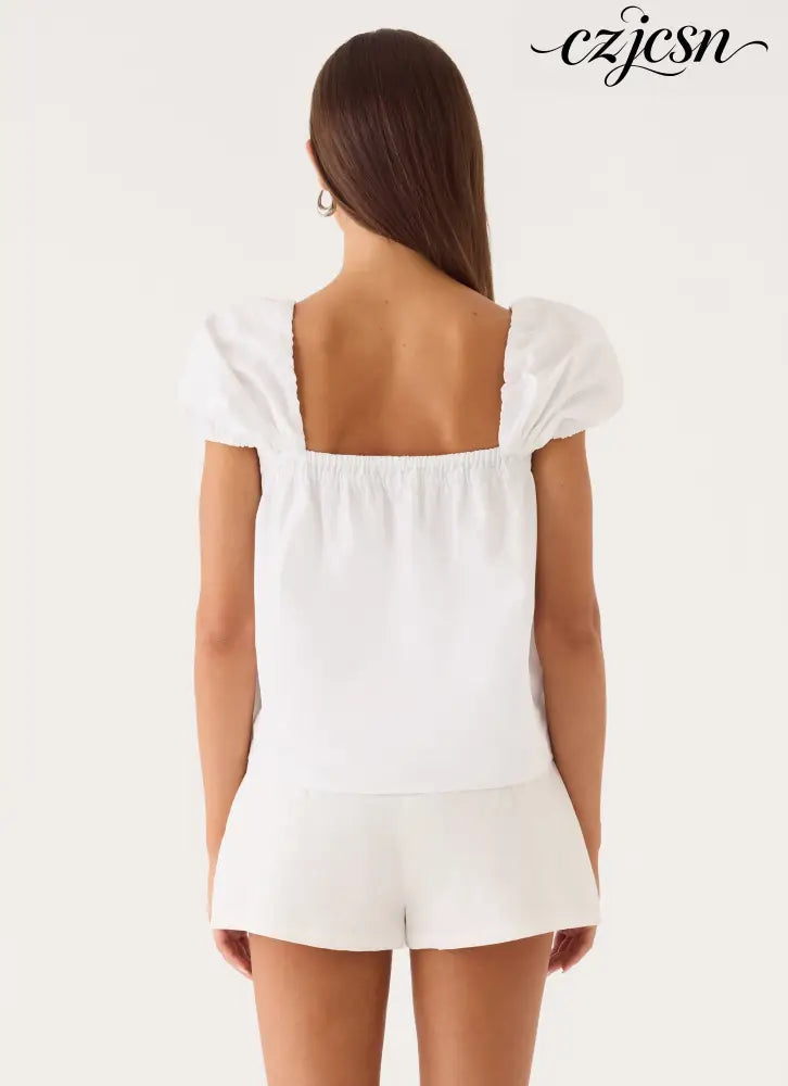 Quinton Top - White - Other Tops