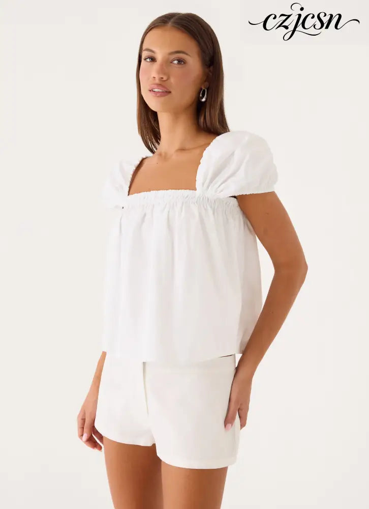 Quinton Top - White - Other Tops