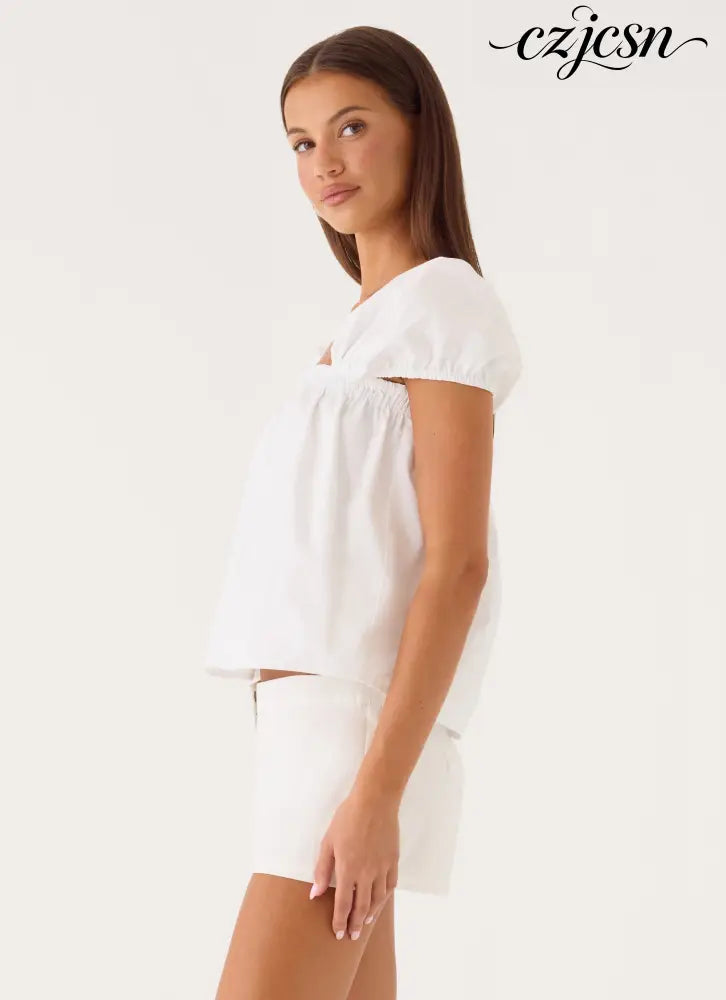 Quinton Top - White - Other Tops